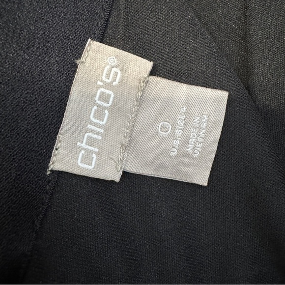 Chico’s Black Lace Pencil Skirt Lined Sheath Size 0 (US 4) - Picture 4 of 6